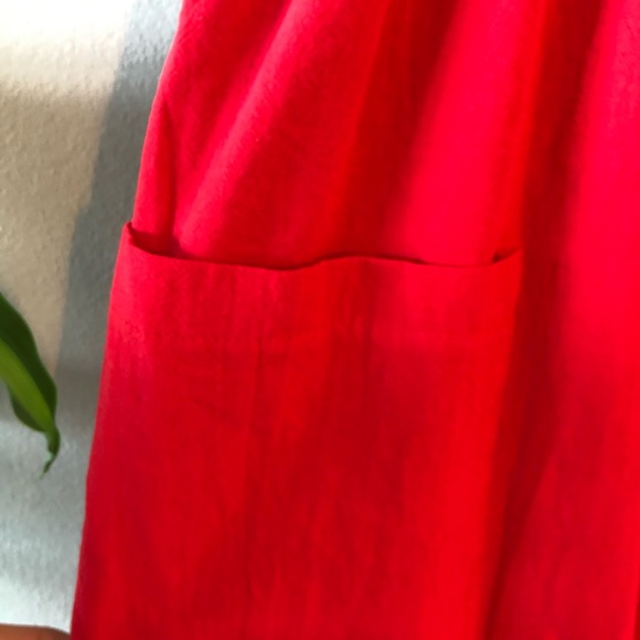 Red (Faux) Button Down Dress ⭐️ 3 for $25 ⭐️ - Picture 4 of 5